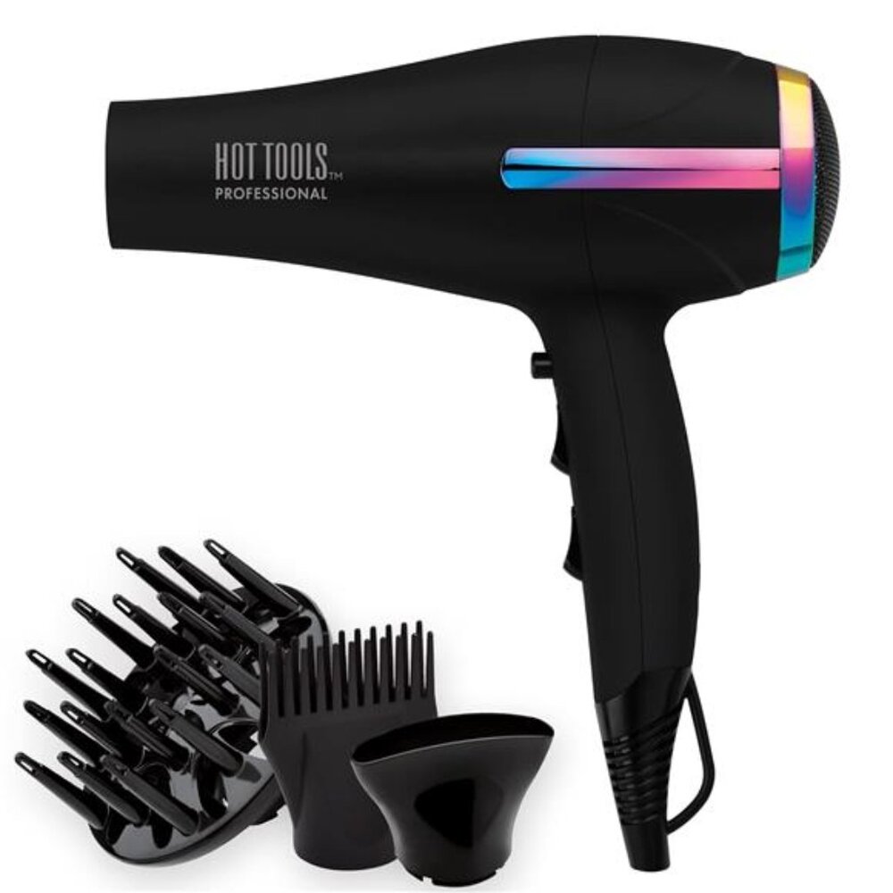 HOT TOOLS Professional Rainbow Turbo Ceramic Hair Dryer | Less Frizz